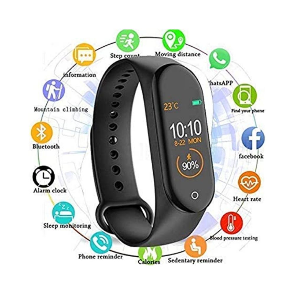 SHOPTOSHOP Smart Band 2.3 – Fitness Band, Activity Tracker, Men’s and Women’s (Multi)