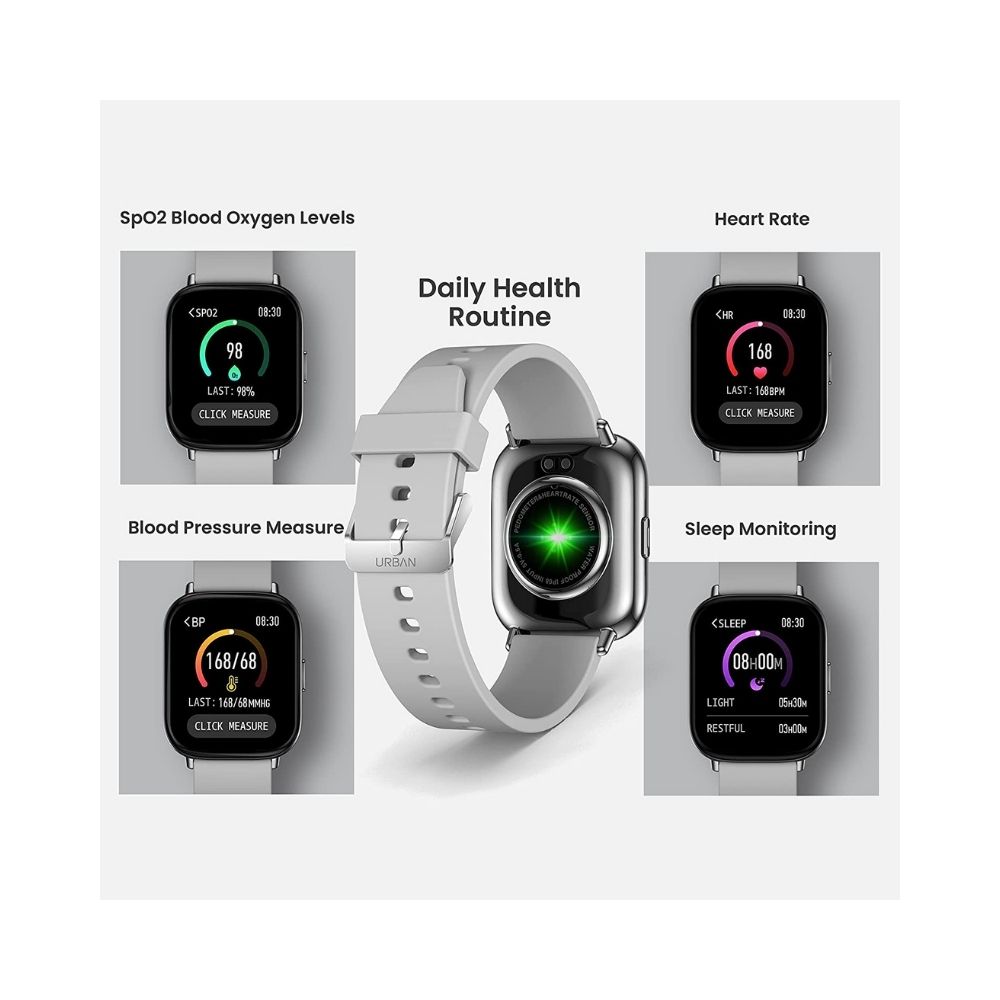 Inbase Urban Lite Z Smartwatch  (Grey Strap, Free Size)