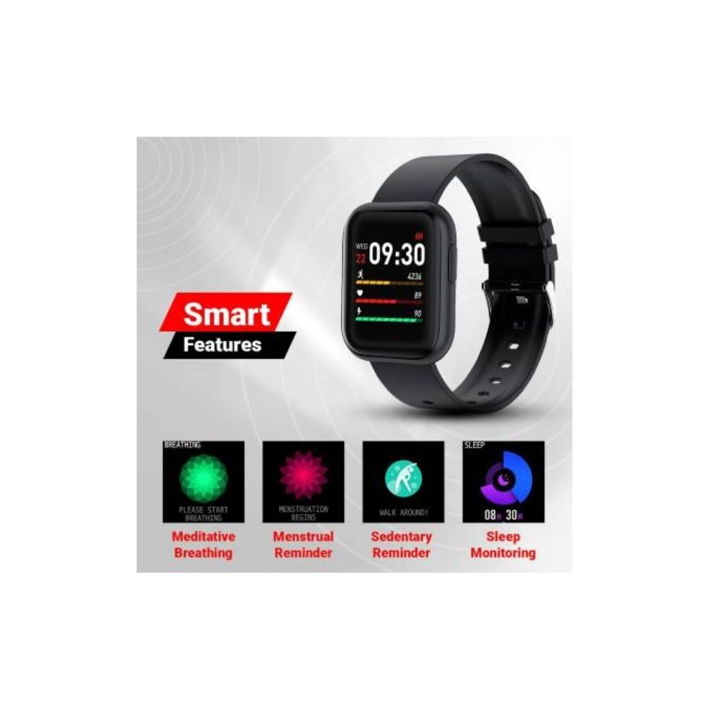 Fire-Boltt Ninja Pro Full Metal SpO2 Smartwatch (Black Strap, Free Size)