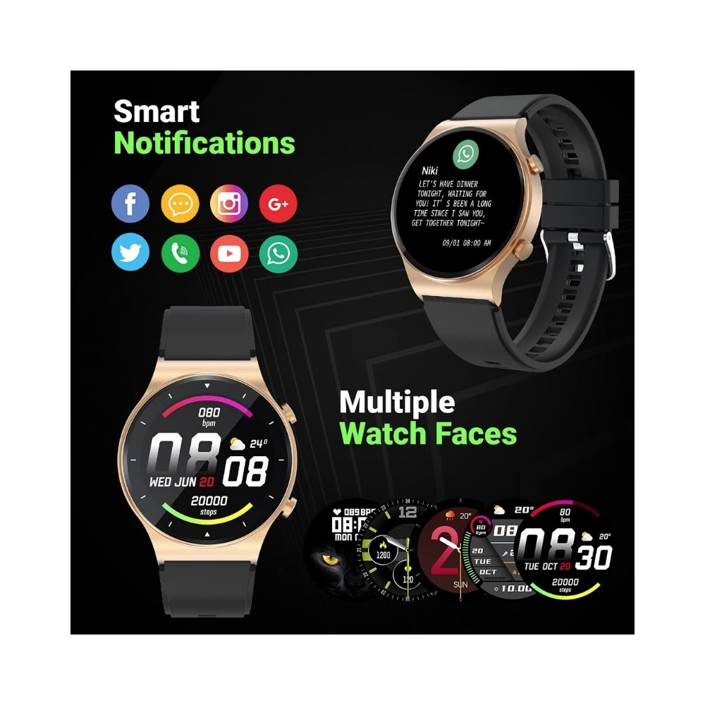 Fire-Boltt 360 Pro Bluetooth Calling Smart Watch Gold (BSW017)