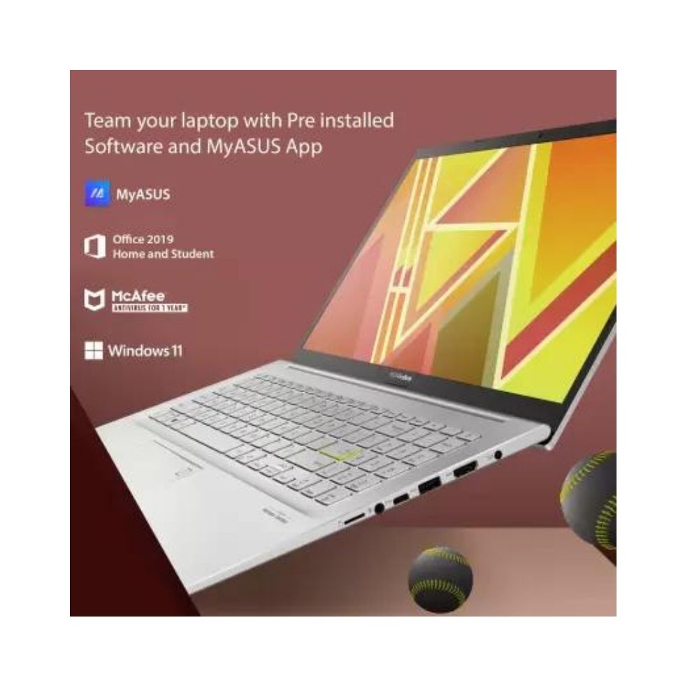 ASUS VivoBook K15 OLED (2022) Core i5 11th Gen - (16 GB/1 TB HDD/256 GB SSD/Windows 11 Home) K513EA-L523WS Thin and Light Laptop  (15.6 inch, Transparent Silver, 1.80 kg, With MS Office)