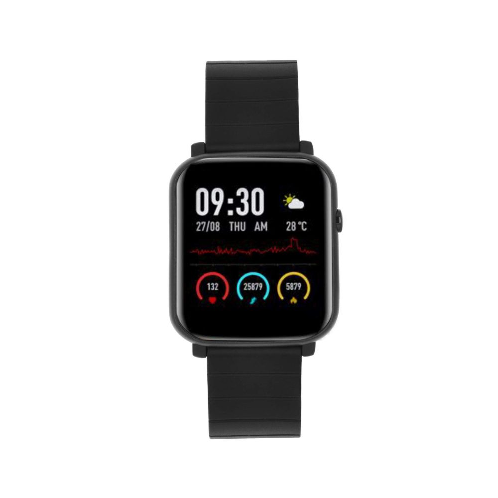 French Connection F1 Touch Screen Unisex Smartwatch with Heart Rate & Blood Pressure Monitoring - Black