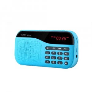 Portronics POR-142 Plugs Portable Speaker with FM &amp; MicroSD card Support (Blue)
