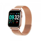 French Connection F1 Touch Screen Unisex Smartwatch with Heart Rate &amp; Blood Pressure Monitoring - Rose Gold