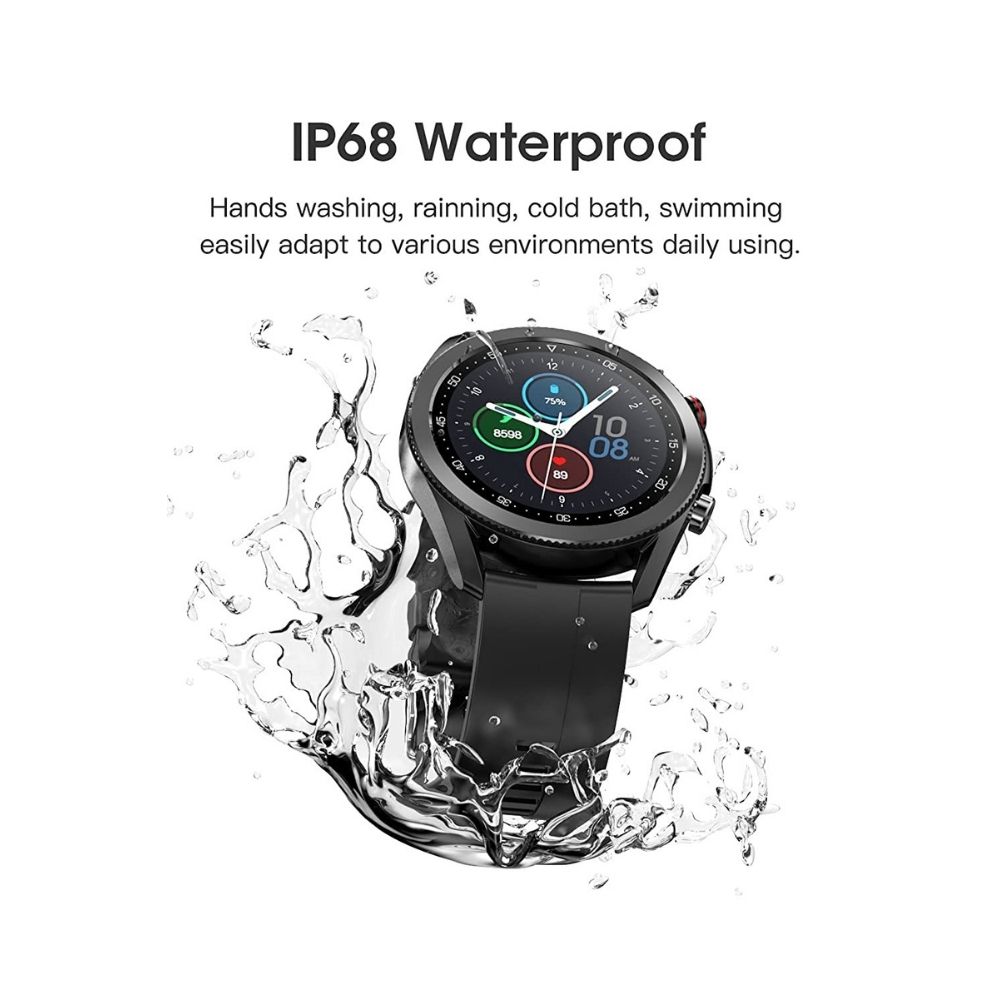 French Connection L19 Series Unisex Smartwatch with Full Touch Screen - Black