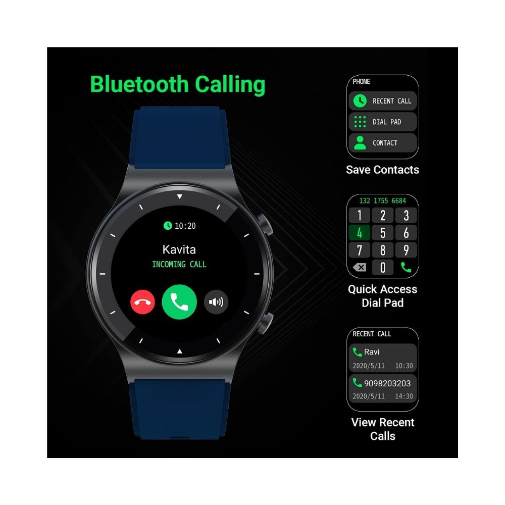 Fire-Boltt 360 Pro Bluetooth Calling Smart Watch Blue (BSW017)