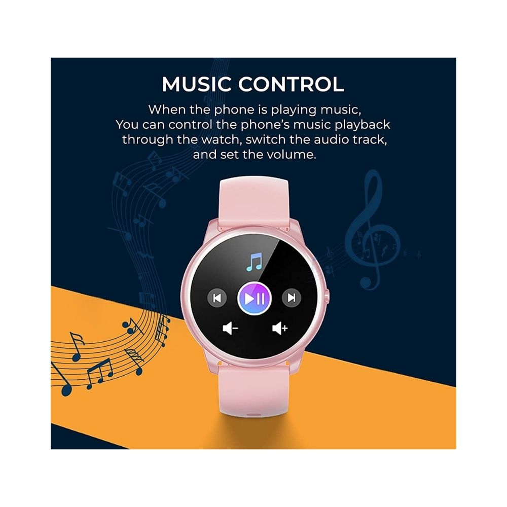 French Connection R7 series Unisex smartwatch with Full Touch screen - Pink