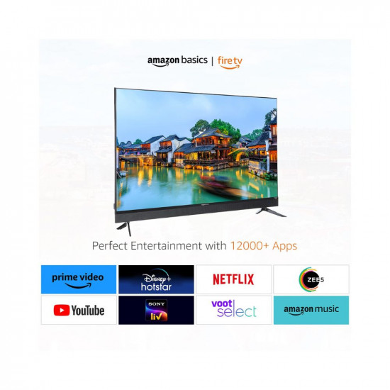 AmazonBasics 108cms (43 inch) Full HD Smart LED Fire TV with Front Firing Speakers 20W, 2023 Model, Black