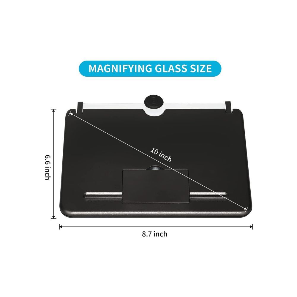 BHRAKUTI 10 inch Screen Magnifier for Cell Phone,3D HD Screen Enlarger Compatible with All Smartphones