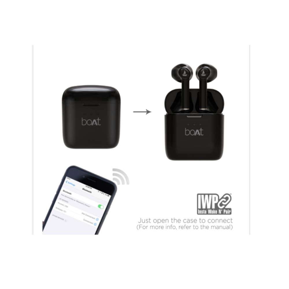 boAt Airdopes 131/138 Truely Wireless Buds (Active Black)