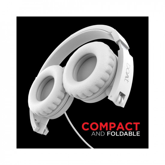 boAt BassHeads 900 On-Ear Wired Headphones with Mic (White)