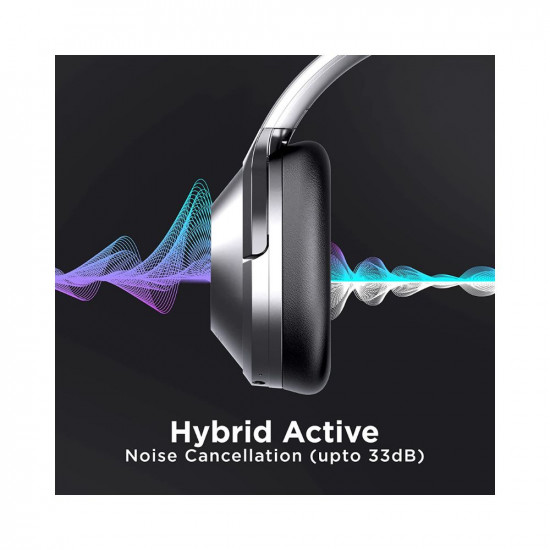 boAt Nirvana 751 ANC Hybrid Active Noise Cancelling Bluetooth Wireless Over Ear Headphones with Up to 65H Playtime, ASAP Charge