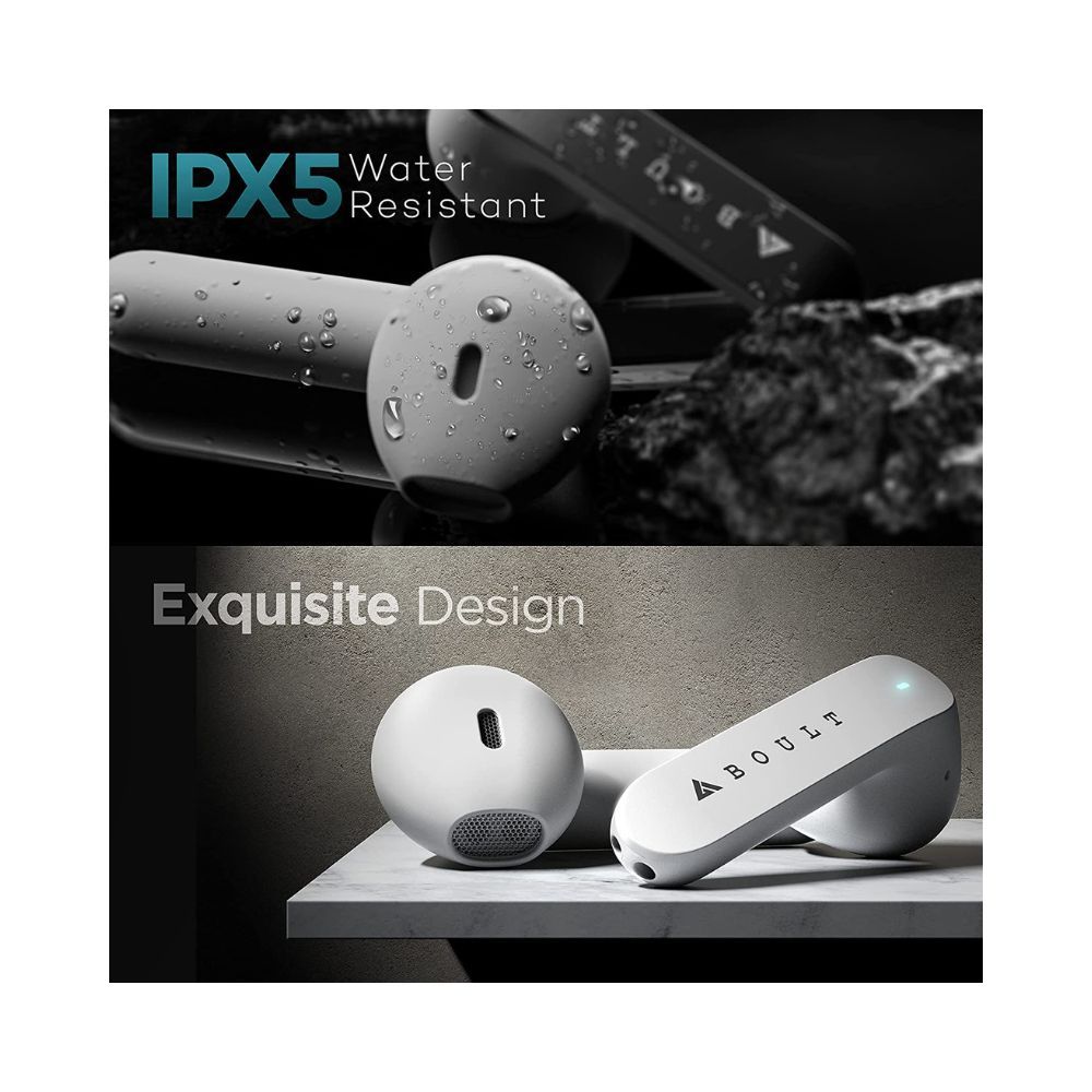 Boult Audio X1 Buds True Wireless in Ear Earbuds with 24H Playtime, Quad Mic ENC, Made in India, Type-C Fast Charging, Environmental Noise Cancellation