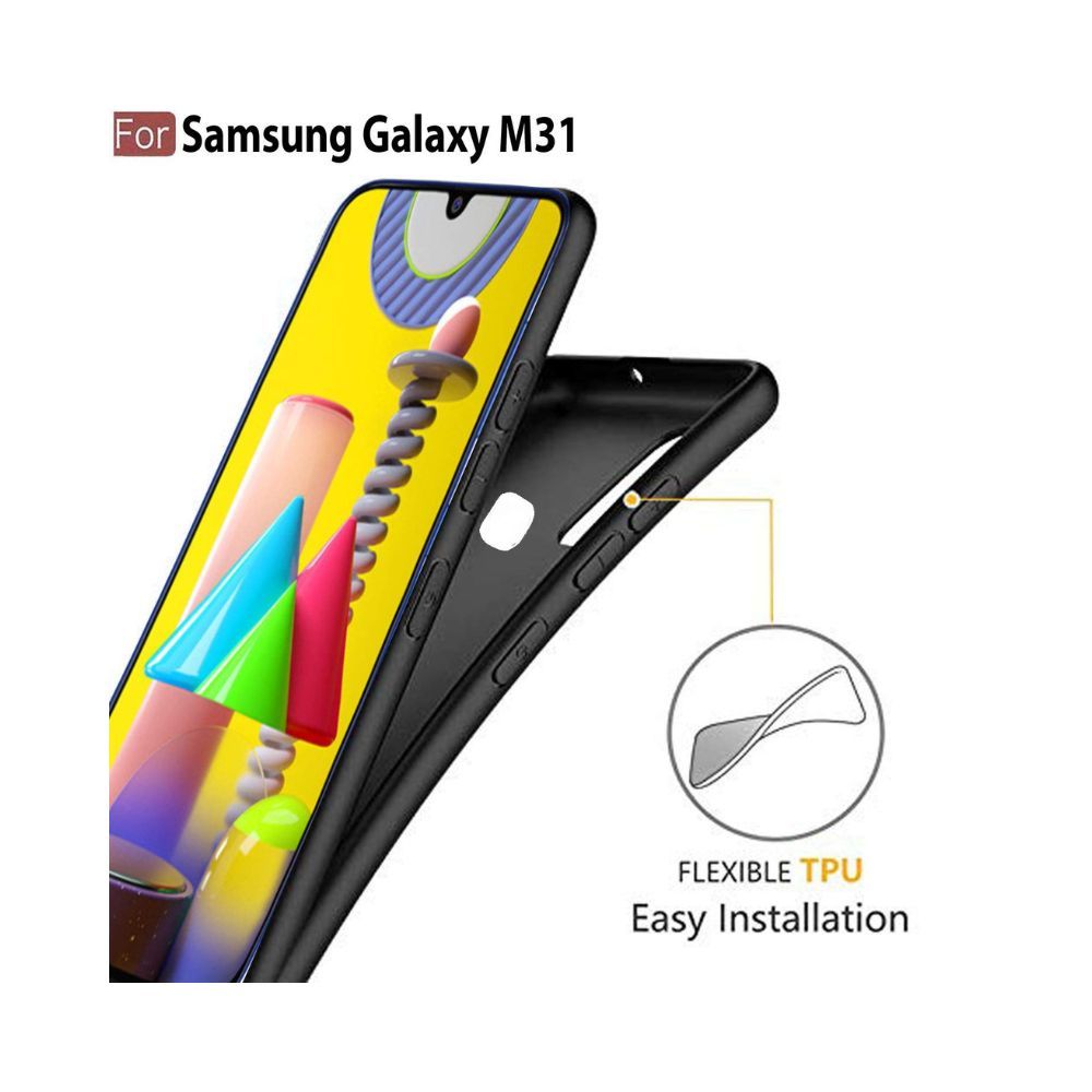 CEDO Samsung M31 / F41 / M31 Prime Back Cover for Samsung Galaxy M31 / F41 / M31 Prime (Black)