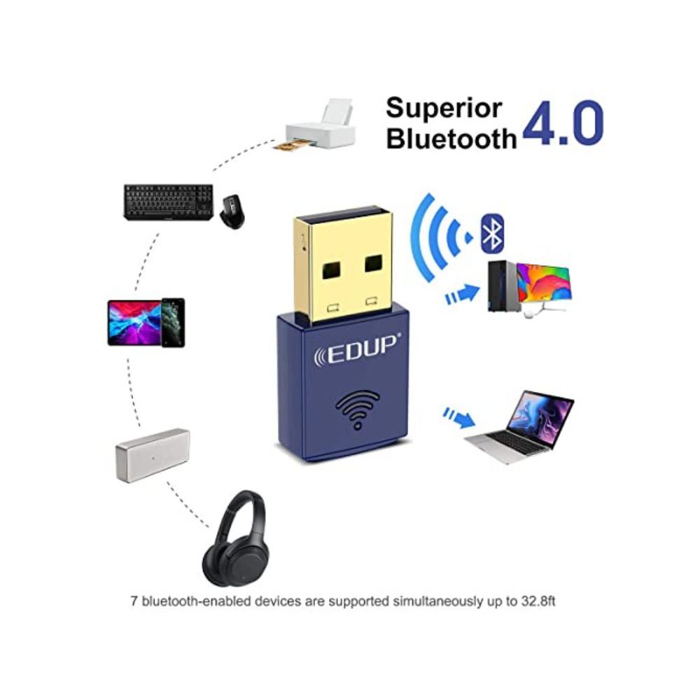 EDUP USB Bluetooth WiFi Adapter Wireless Nano USB