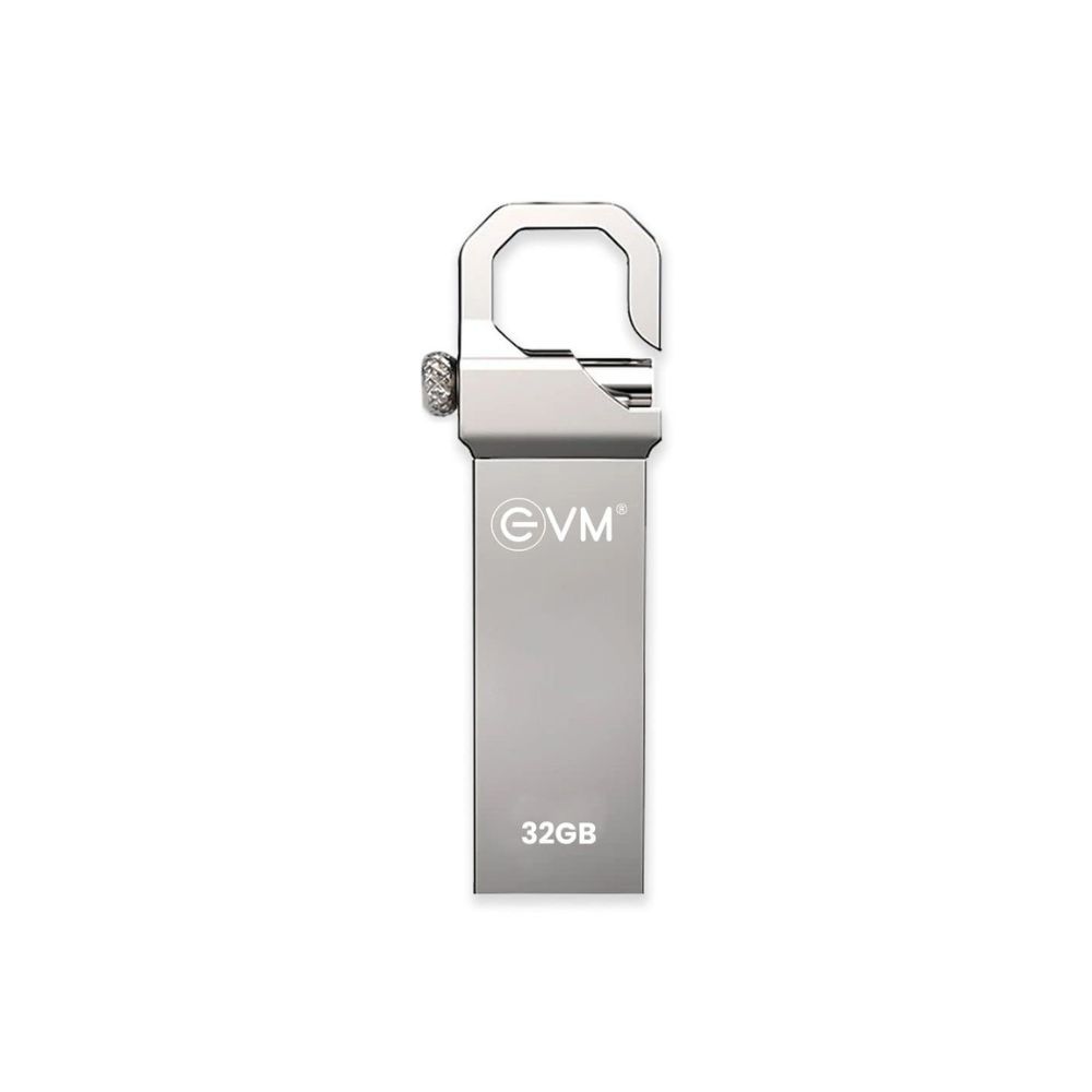 EVM 32GB Pen Drive USB 2.0 Flash Drive Metal Pen Drive, EnStore Drive 32GB Pen Drive Silver (EVMPD/32GB)