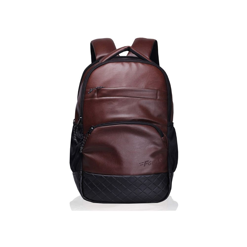 F Gear Luxur Brown 25 Liter Laptop Backpack (2404)