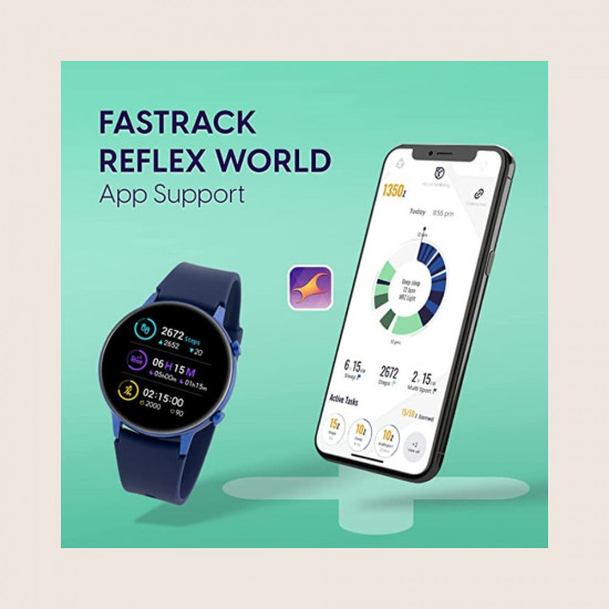 Fastrack Reflex Play + BT Calling 1.3 AMOLED Display Smartwatch