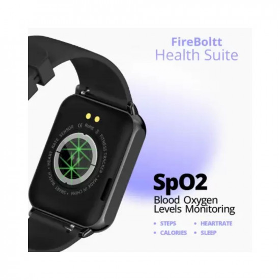 Fire-Boltt Hulk 1.78 inch Amoled Bluetooth Calling with 120 sports modes Smartwatch (Black Strap, 1.78)