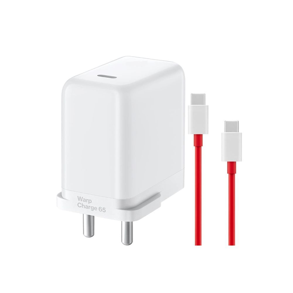 GIRNES Fast 65W Wrap Charger With Type C To C Cable (White)