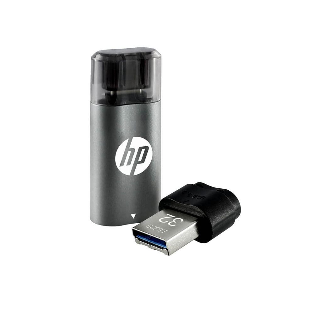 HP 5600B 32GB OTG Type B 3.2 USB Pen Drive (Grey & Black)