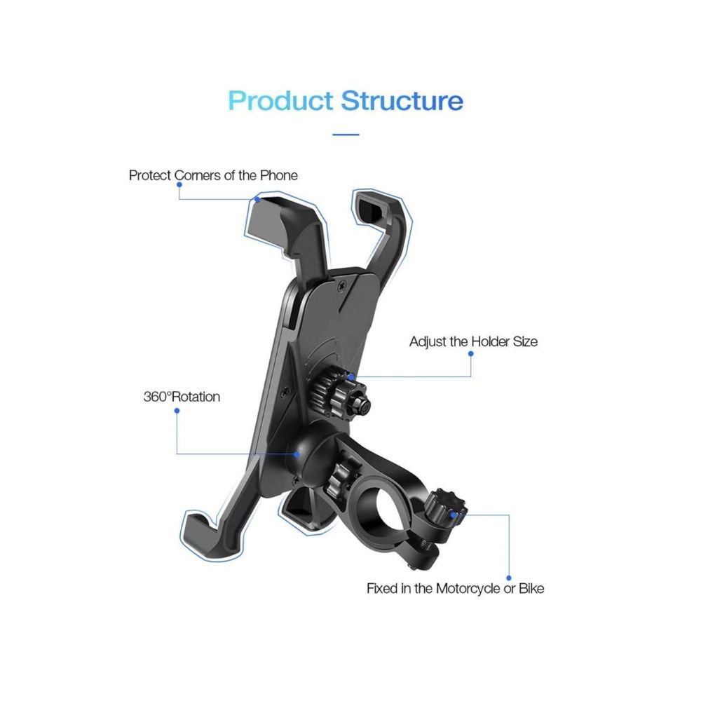 Humble Phone Holder for Bike/ Bicycle for Phones/ Mobile (Up to 7 Inches) (Updated 2022)