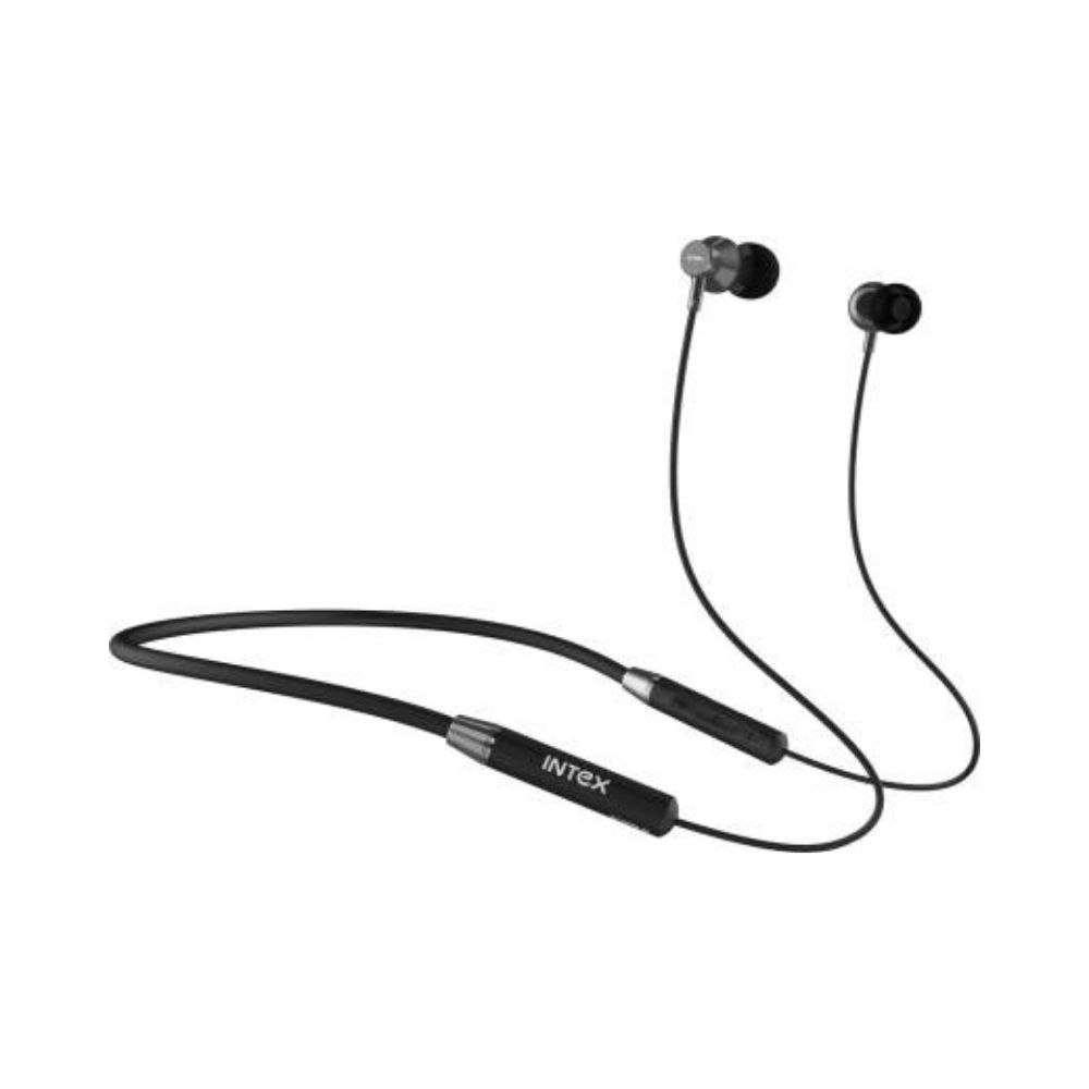 Intex MUSIQUE Flexi Bluetooth Headset(Black, In the Ear)