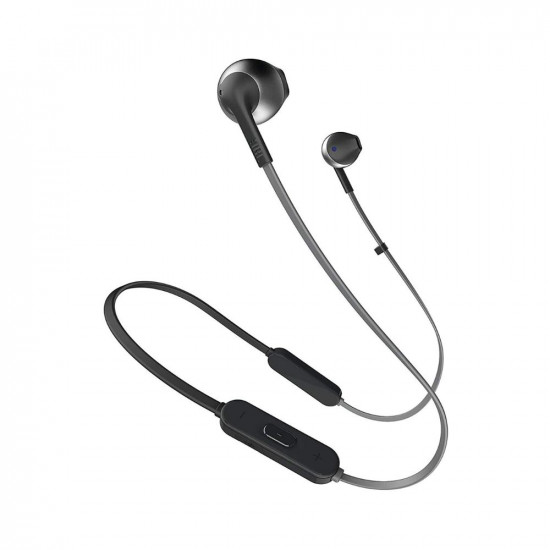 JBL T205BT by Harman Wireless Bluetooth in Ear Neckband Headphones with Mic (Black)