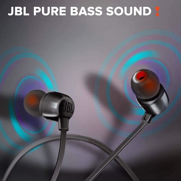 JBL Tune 165BT in-Ear Wireless Headphones with Dual Equalizer, 8-Hour Battery Life and Quick Charging (Black)