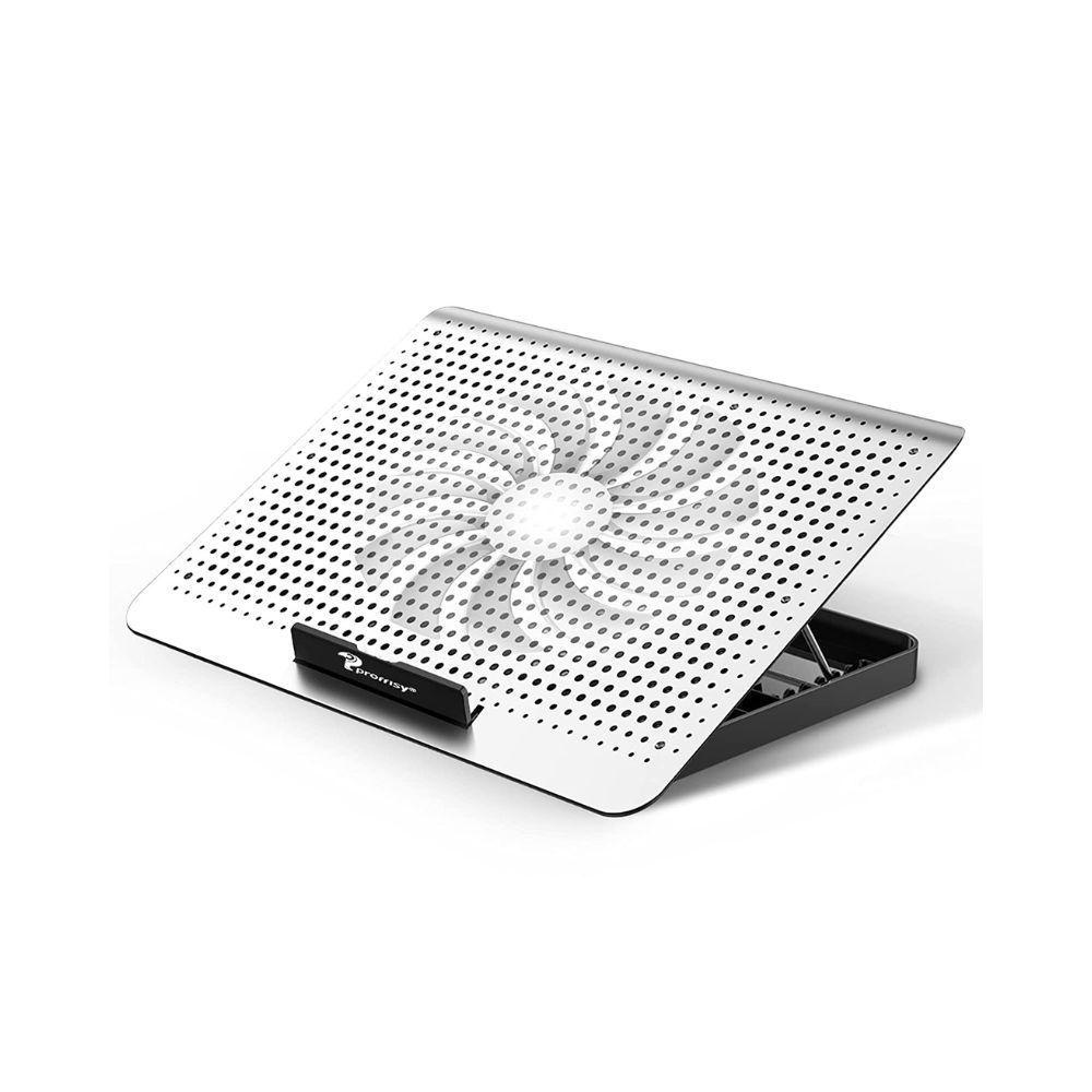 Laptop Aluminum Cooling Pad, Proffisy Cooling Stand with 160mm Big Slient Fan (Silver)