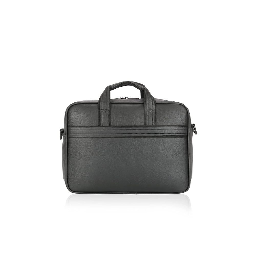 Lavie Sport Director Business Laptop Bags Premium Leather Business Backpacks for Men & Women Durable Office Bag for Notebook/MacBook (Black)