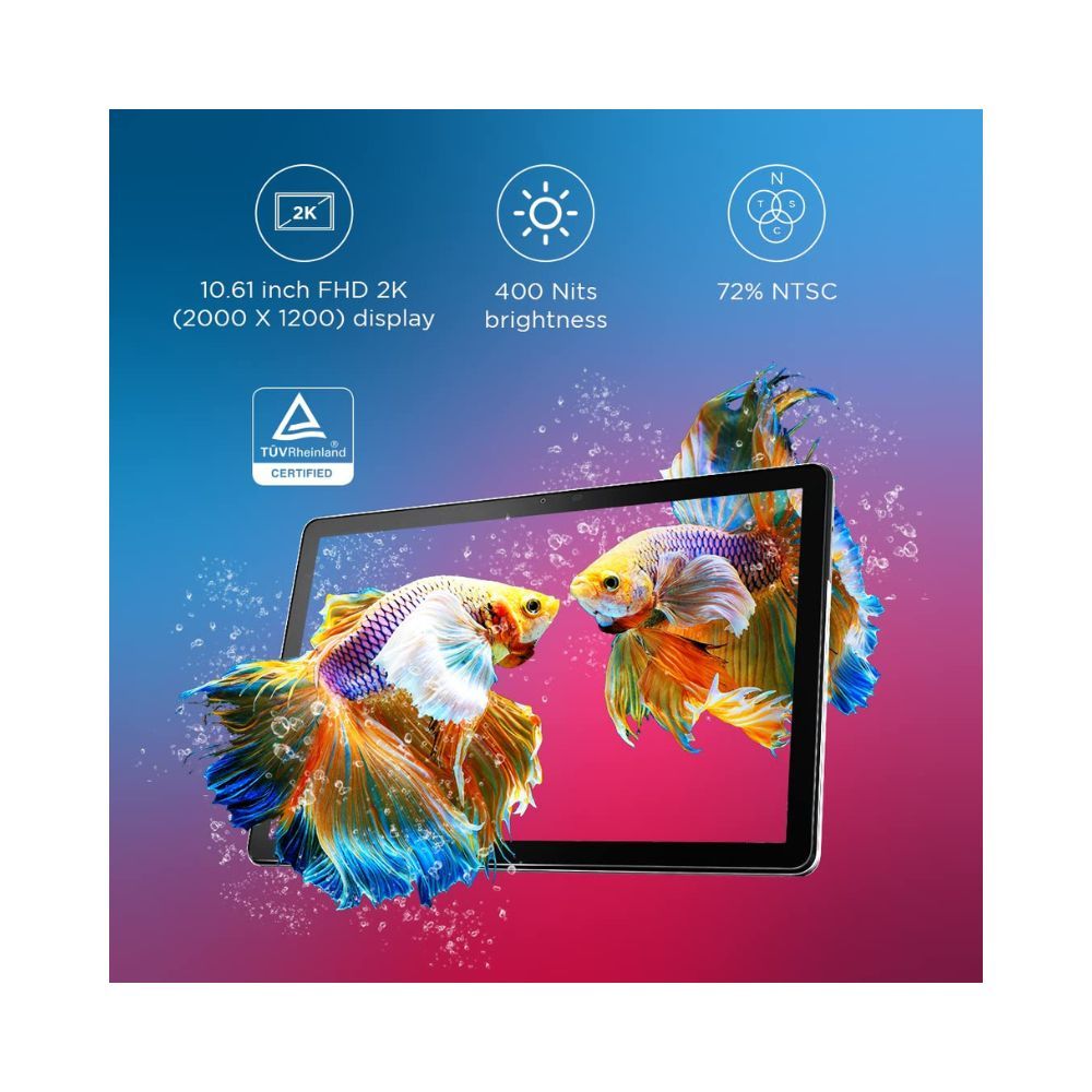 Lenovo Tab M10 FHD Plus (3rd Gen) (10.61 inch (26.94 cm), 6 GB, 128 GB, Wi-Fi+LTE, Calling), Storm Grey with Qualcomm Snapdragon Processor, 7700 mAH Battery and Quad Speakers with Dolby Atmos