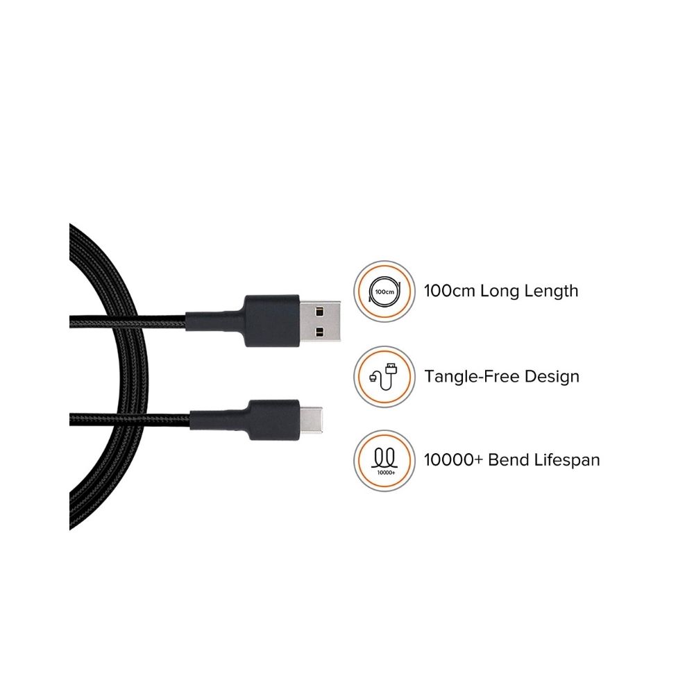 Mi USB Type C Cable Black]Product Info - Mi India
