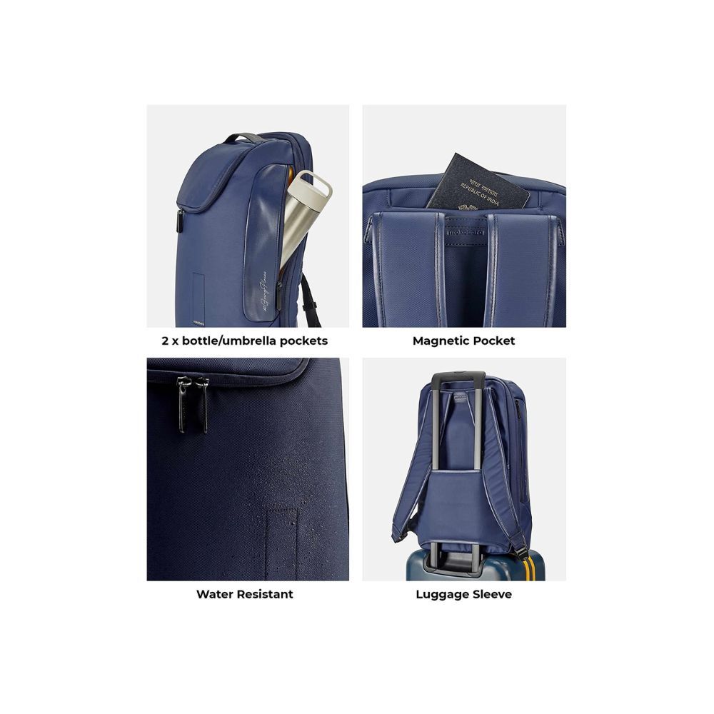 Mokobara The Transit Backpack Laptop Bag for Men and Women (Blue)