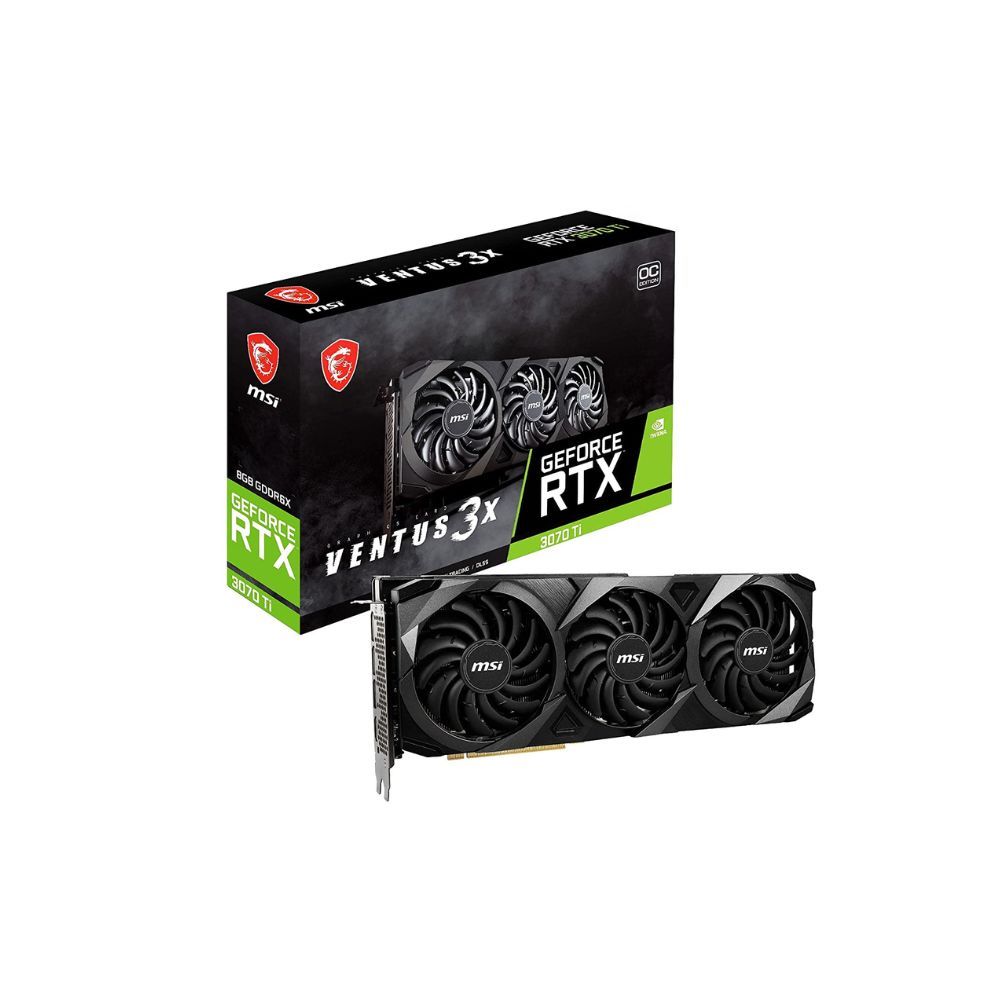 MSI GeForce RTX 3070 Ti Ventus 3X 8G OC Gaming Graphics Card pci_e_x16,  Support Bracket Included