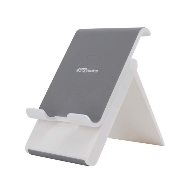 Portronics Paddie a Portable and Foldable Mobile &amp; Tablet Holder (White)