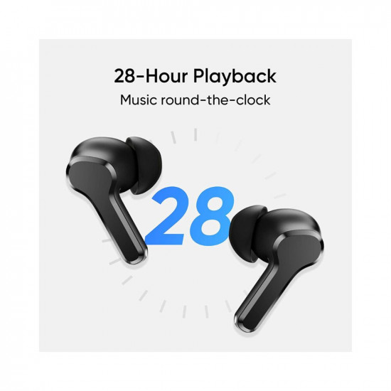realme TechLife Buds T100 Bluetooth Truly Wireless in Ear Earbuds with mic, AI ENC for Calls