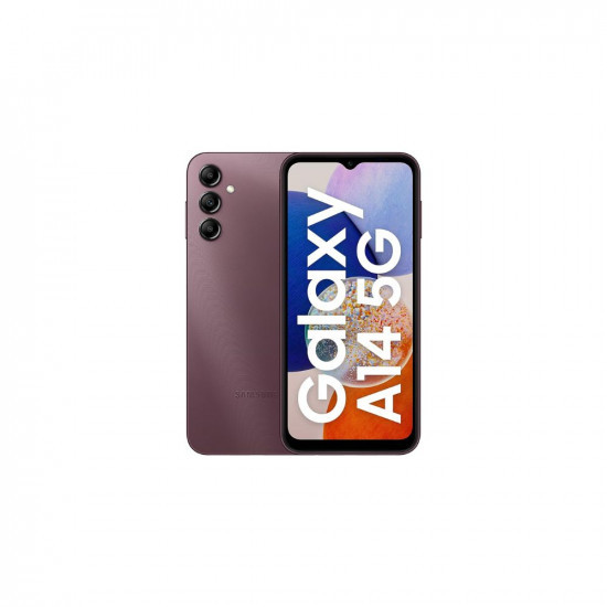 Samsung Galaxy A14 5G (Dark Red, 6GB, 128GB Storage) | Triple Rear Camera (50 MP Main) | Upto 12 GB RAM with RAM Plus | Without Charger