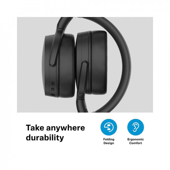 Sennheiser HD 450BT (ANC) Bluetooth 5.0 Wireless Over Ear Headphone with Mic, Designed in Germany, Alexa Built-in - Active Noise Cancellation