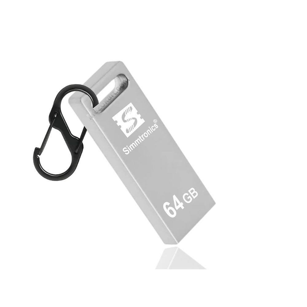 Simmtronics 64 GB Pendrive USB 2.0 Flash Drive Full (Metal)