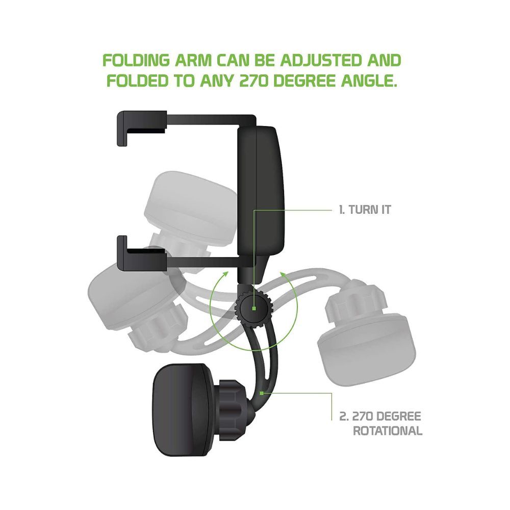 Sounce Car Rearview Mirror Holder Phone Bracket Car Phone Holder 360 Rotation for Universal Cell Phone Holder