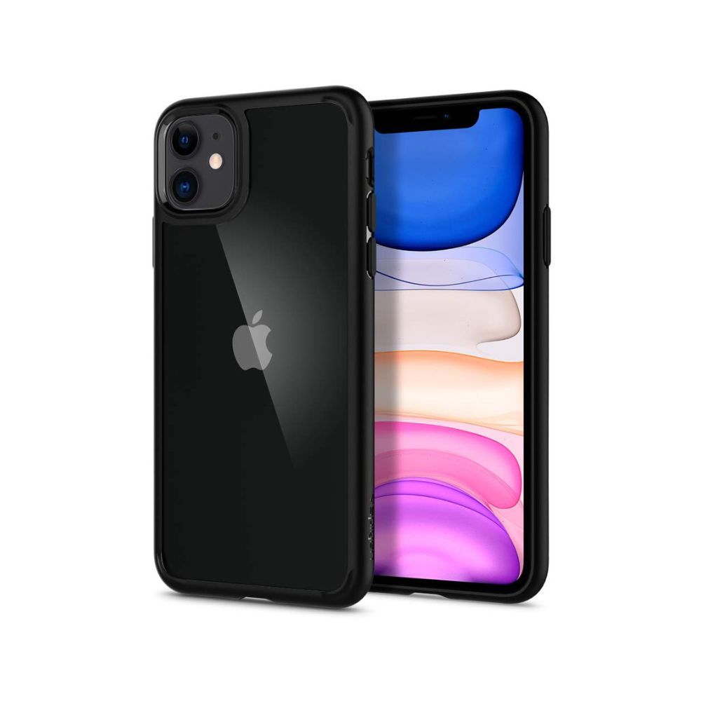 Spigen Ultra Hybrid Back Cover Case for iPhone 11 (TPU + Poly Carbonate | Matte Black)