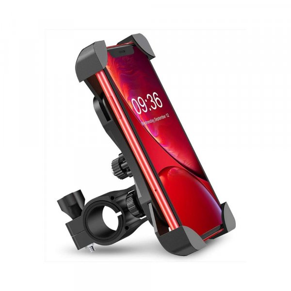 Sunmi Bike Phone Mount Anti Shake and Stable Cradle Clamp with 360° Rotation Bicycle Phone Mount-Black