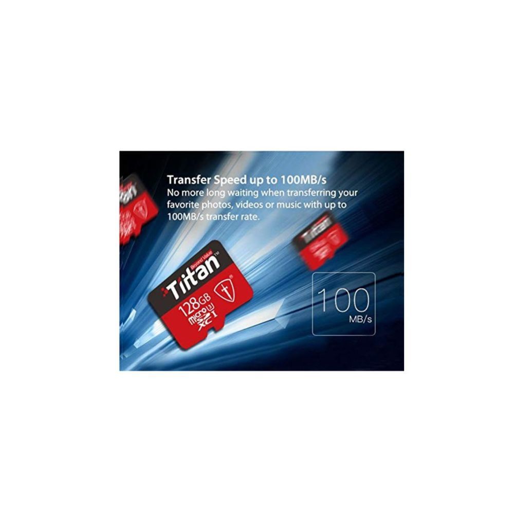 TIITAN 128GB MicroSDXC UHS3 100MB/s Memory Card