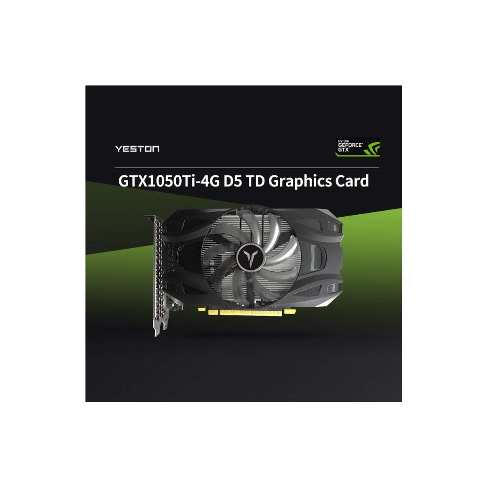 Tniu GTX1050Ti-4G D5 TD Gaming Graphics Card 1291-1392MHz/7008MHz 4G/128bit/GDDR5 Memory DVI-D/HDMI/DP Ports