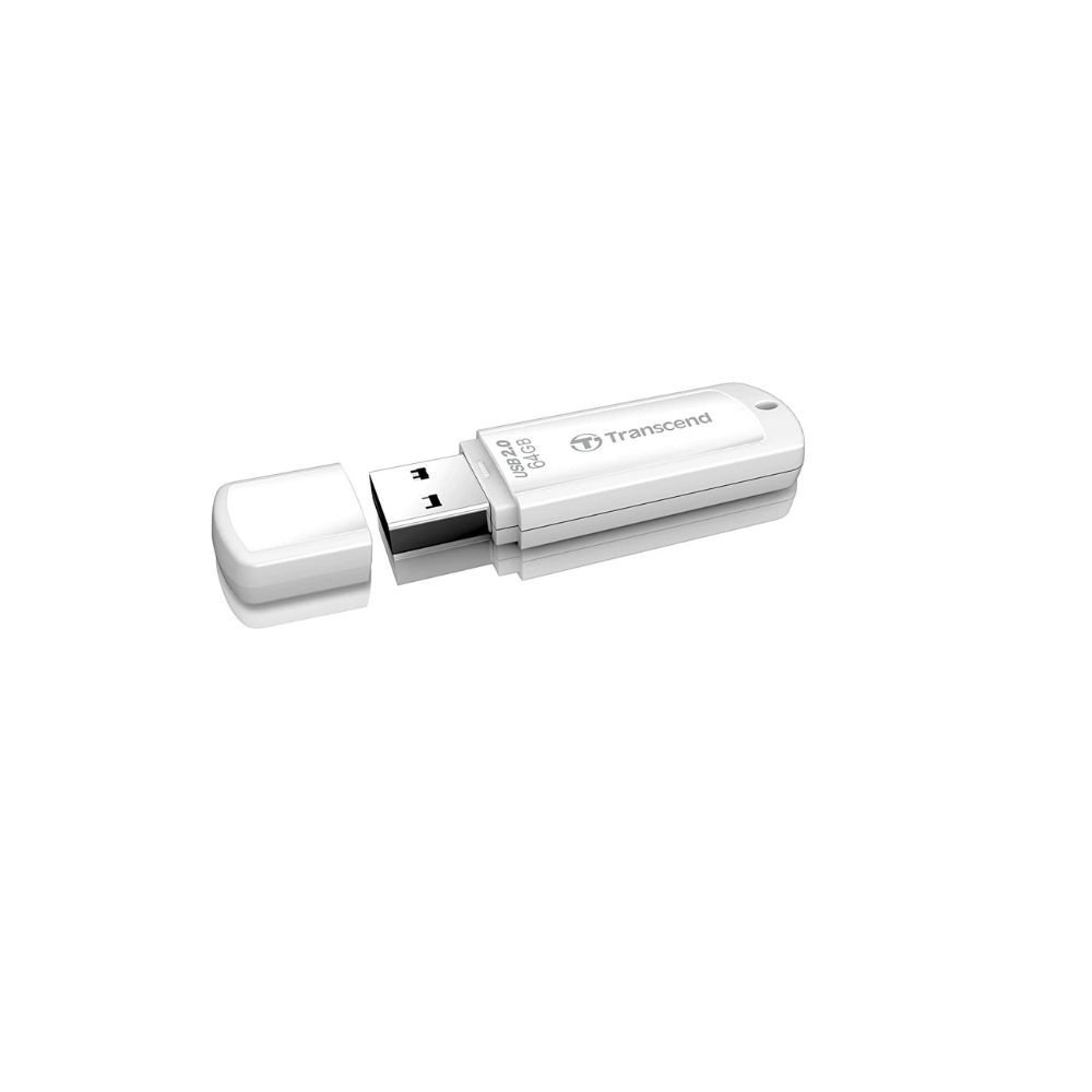Transcend JetFlash 370 64GB USB Pen Drive (White)