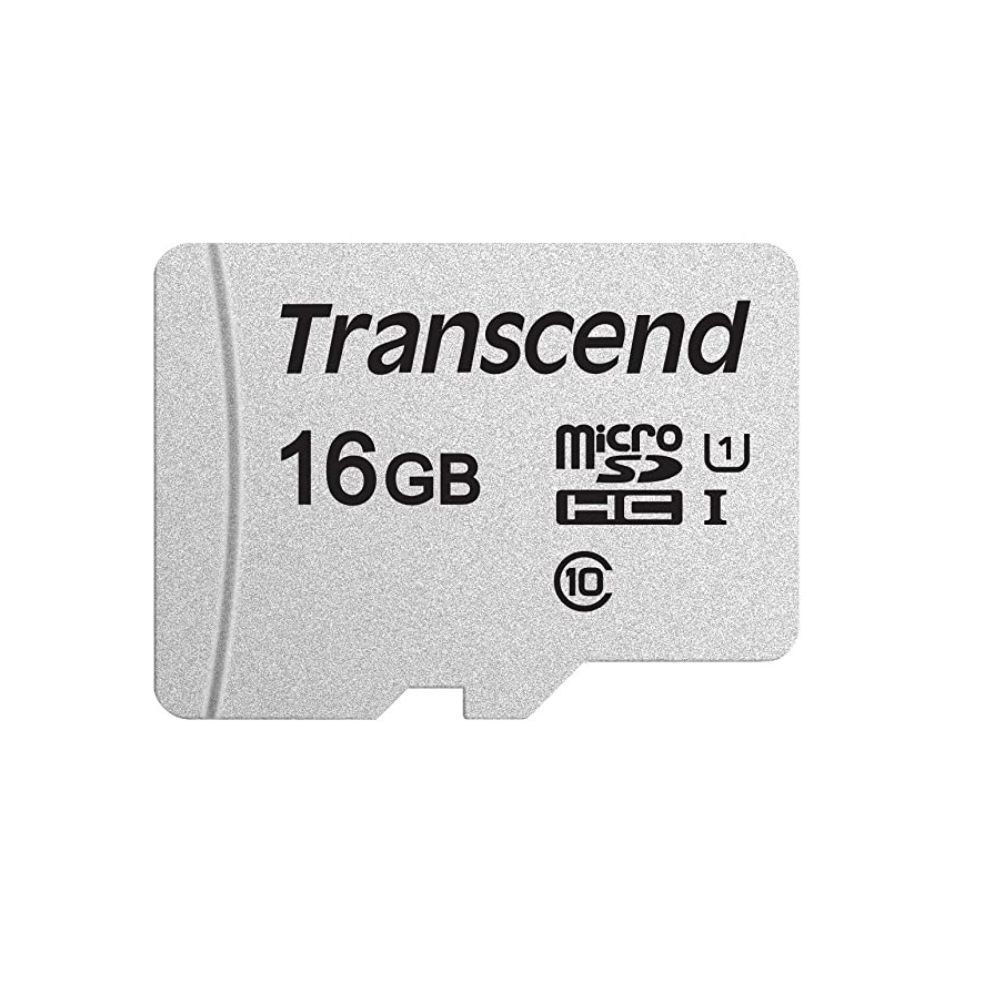 Transcend TS16GUSD300S-A 16GB UHS-I U1 MicroSD Memory Card