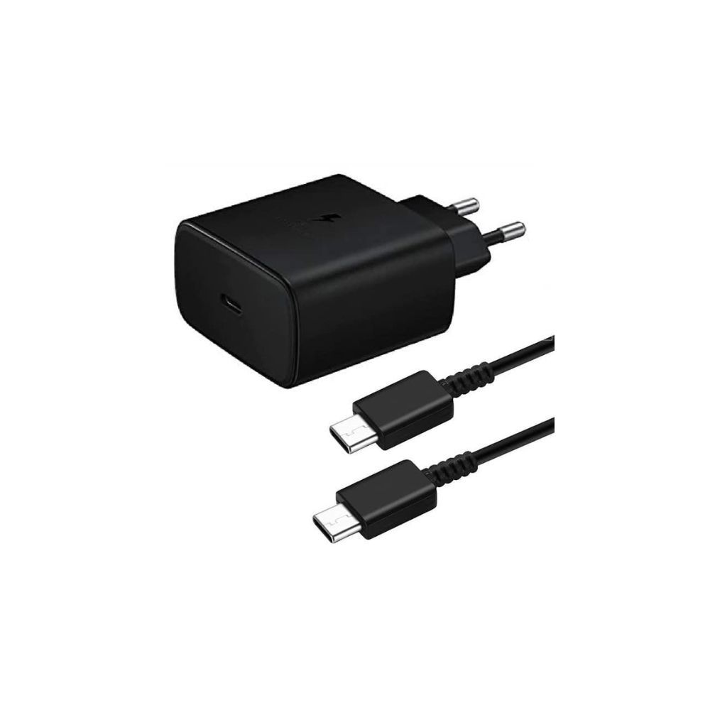 Vooli Original for Samsung 45W Quick Charger Combo Charger Set (Black)