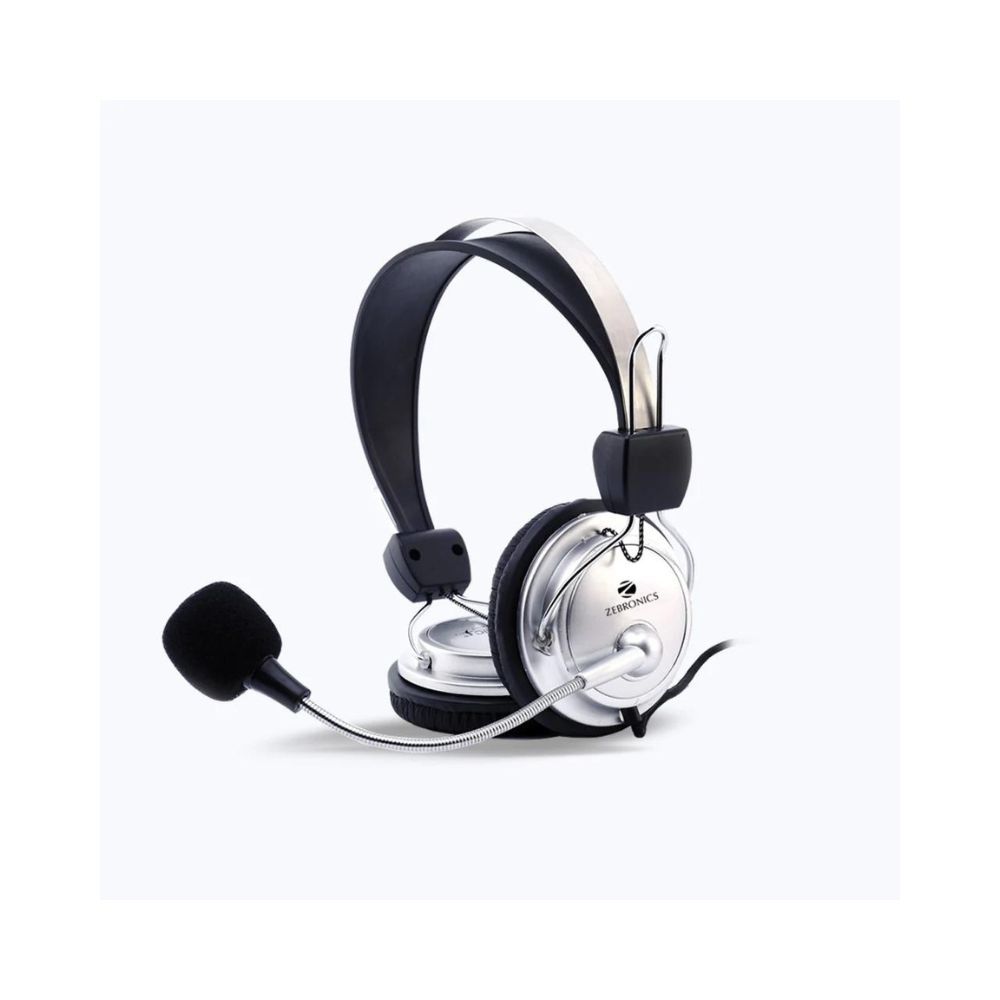 ZEBRONICS ZEB-1000HMV Wired Headset (Black, On the Ear)