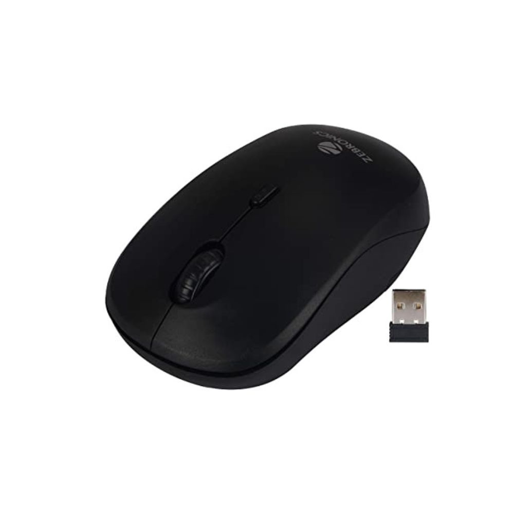 ZEBRONICS Zeb-Bold Wireless Wireless Optical Mouse (2.4GHz Wireless, Black)